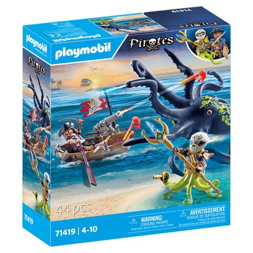 Playmobil - Pirata y Pulpo Gigante con Accesorios ㅤ