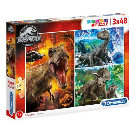 Jurassic World - 3 Puzzles de 48 piezas