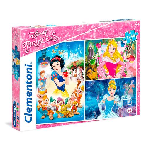 Princesas Disney - Puzzle Infantil 3x48 Piezas