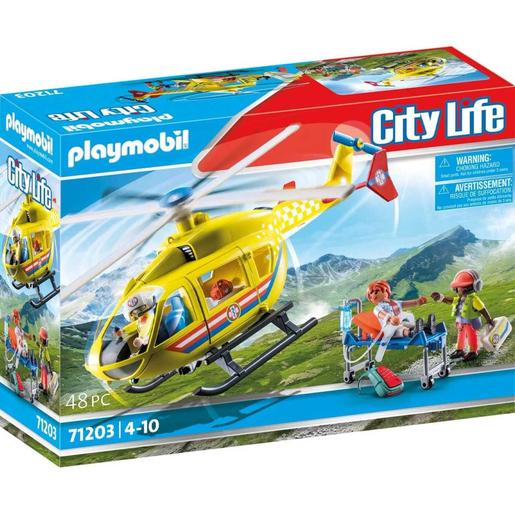 Playmobil - Helicóptero de rescate City Life Playmobil ㅤ
