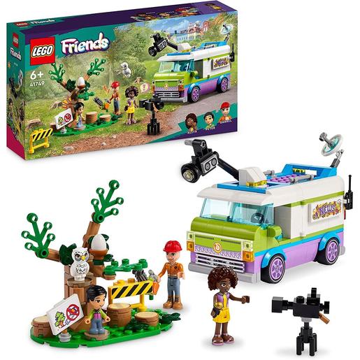 LEGO - Unidad móvil de noticias, juego creativo con camión de juguete y figura de búho 41749