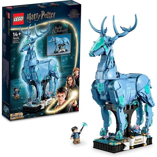 LEGO - Harry Potter - Set de construcción Expecto Patronum con figuras animales de ciervo y lobo 76414