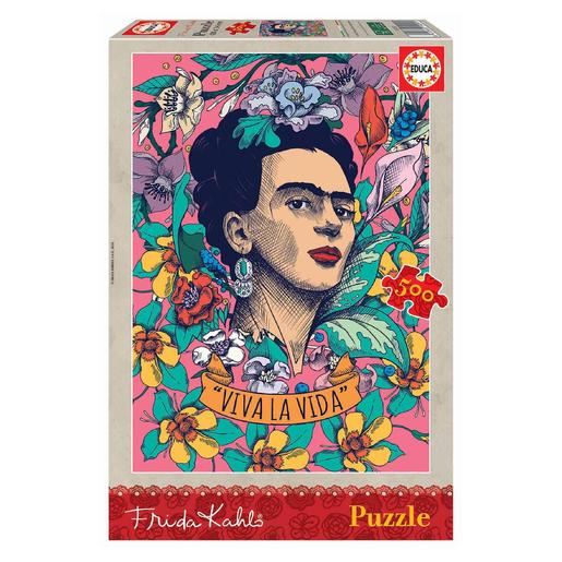 Educa Borrás - Viva la Vida, Frida Kahlo - Puzzle 500 piezas