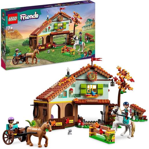 LEGO - Set de construcción con establo, carruaje y figuras de caballos de juguete 41745