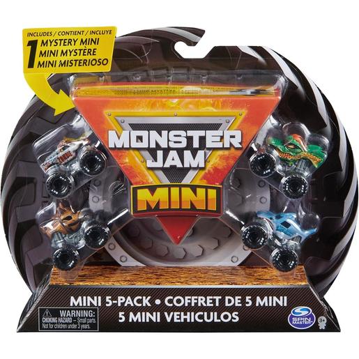 Patrulha Pata - Pack de 5 camiões Monster Jam (Vários modelos) ㅤ