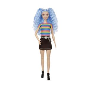 Barbie - Muñeca fashionista - Top arcoiris