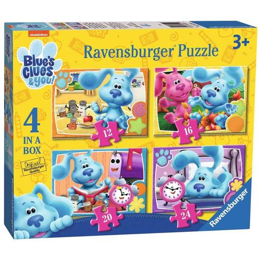Ravensburger - Pistas de Blue y Tú - Puzzle 4 en 1