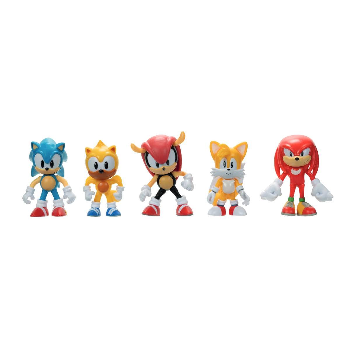 Sonic the Hedgehog - Pack 5 figuras de 6 cm, Sonic the Hedgehog