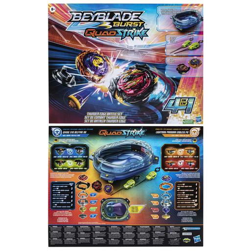 Hasbro - Beyblade - Beyblade Thunder Edge: Set de Batalla con Beystadium, Trompos y Lanzadores ㅤ
