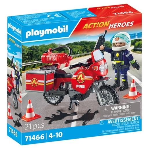 Playmobil - Juguetes Moto de Rescate y Accesorios ㅤ