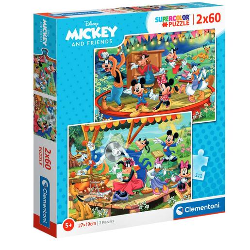 Mickey Mouse - 2 puzzles x 60 piezas Mickey and Friends