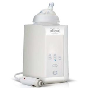 Chicco Calienta Biberones Digital Home & Travel Portátil Con Enchufe De Coche, 4 Minutos,