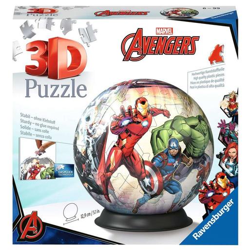 Ravensburger - Puzzle 3D Ball Avengers, 72 piezas ㅤ