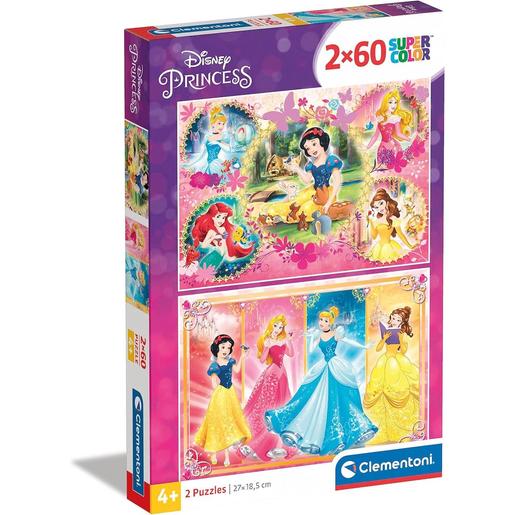 Clementoni - Princesas Disney - Puzzle infantil de 60 piezas Princesas Disney ㅤ
