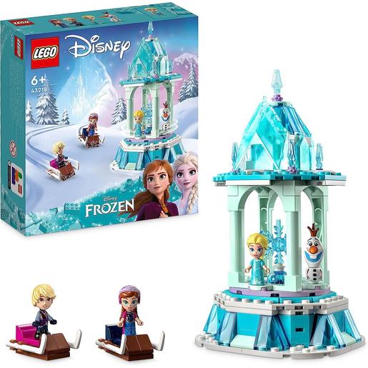 LEGO - Frozen - Tiovivo mágico de Anna y Elsa, set de juguete construible 43218