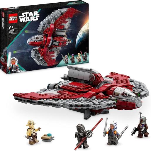 LEGO - Star Wars - Lanzadera Jedi T-6, nave estelar de juguete para construir con espadas láser 75362