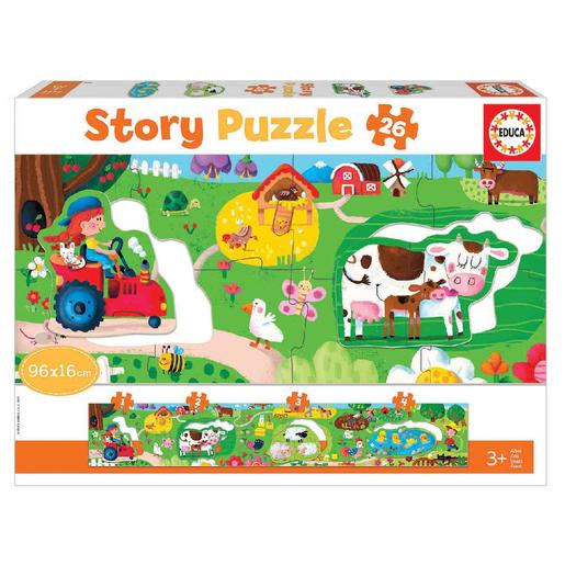 Educa Borrás - La granja - Story puzzle 26 piezas