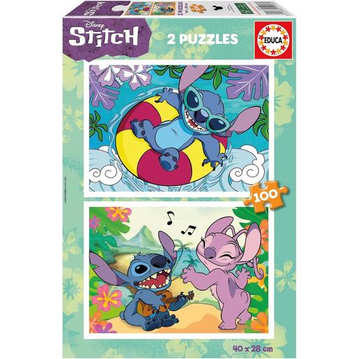 Disney - Puzzle Disney Stitch Doble Pack 100 Piezas ㅤ