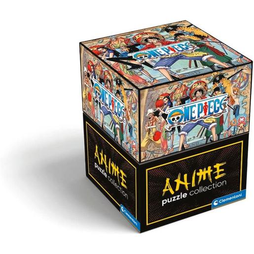 Clementoni - Puzzle de anime One Piece edición especial 500 piezas en cubo ㅤ