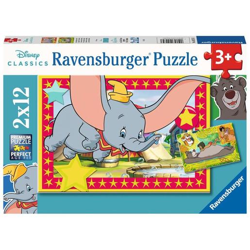 Ravensburger - Puzzle de aventura Disney, colección de 2x12 piezas ㅤ