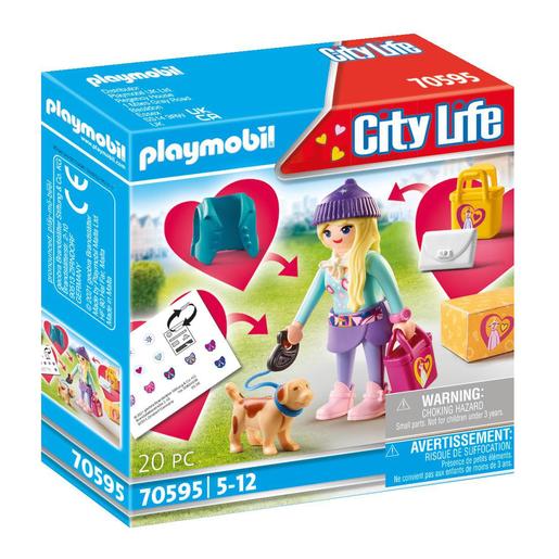 Playmobil - Chica Fashion con Perro 70595