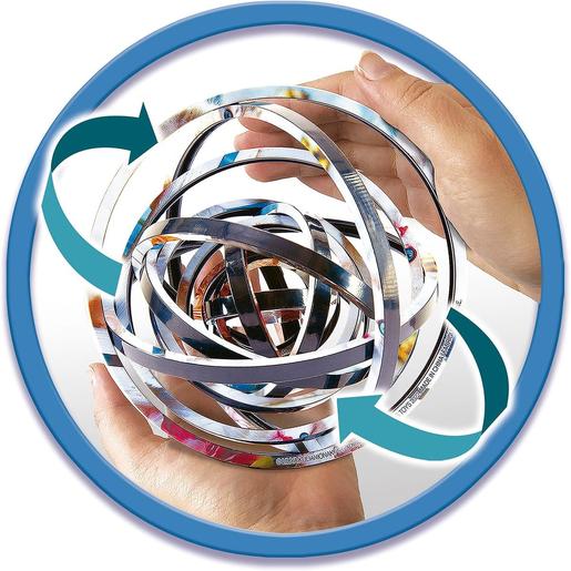 Educa Borras - Puzzle 3D redondo de anillos concéntricos con imágenes de Charles Fazzino para resolver ㅤ