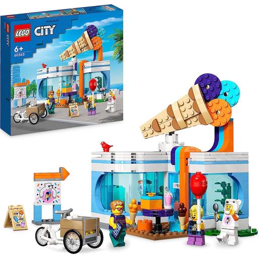 LEGO - Juguete de construcción Heladería LEGO City con 3 Minifiguras 60363