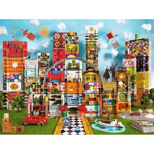Ravensburger - Puzzle de 1500 piezas Eames House of Cards Fantasy ㅤ
