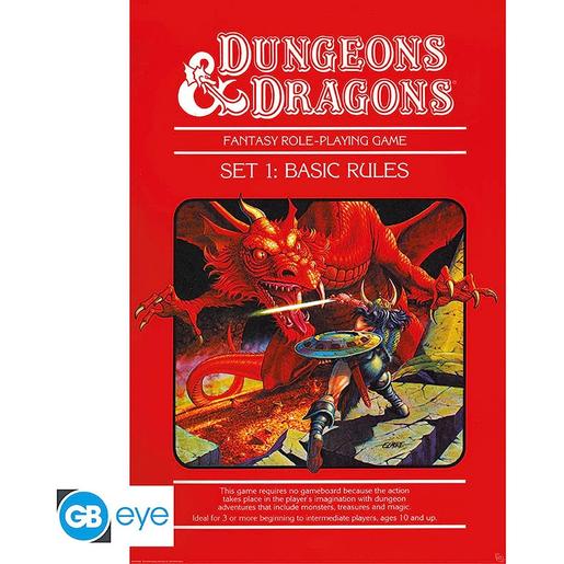 Póster de reglas básicas Dungeons & Dragons 91,5 x 61 cm