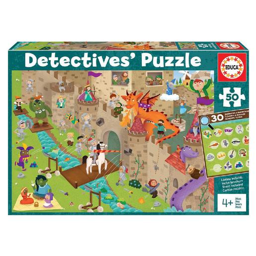 Educa Borrás - Castillo detectives - Puzzle 50 piezas