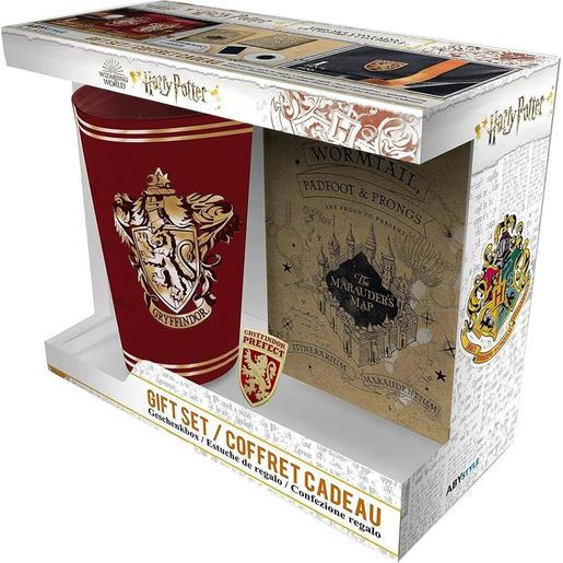 Harry Potter - Caja de regalo con tarjeta de merodeador, cristal XXL, pin's y cuaderno ㅤ