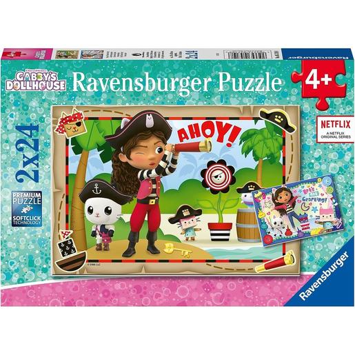 Ravensburger - Puzzle de colección Gabby's Dollhouse, 2 sets de 24 piezas ㅤ