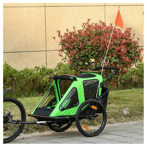 Homcom - Remolque carrito infantil para bicicleta, Accesorios Infantiles