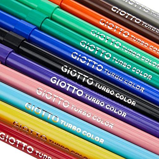 Paquete de 12 rotuladores Turbo Color intensos y vibrantes ㅤ, Materiales  Papeleria