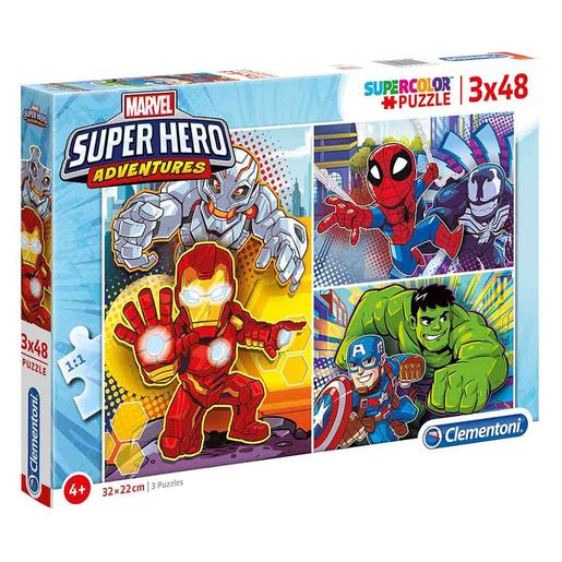 Super Hero Adventures - Puzzle 3 en 1