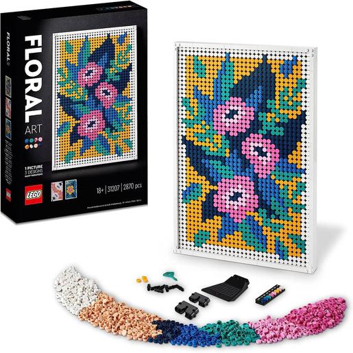 LEGO - Arte floral 3en1, cuadros de flores, decoración para casa, manualidades creativas 31207