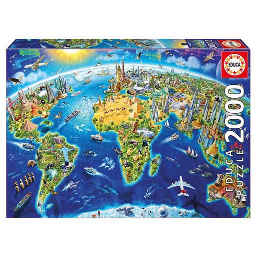 Educa Borrás - Símbolos del Mundo - Puzzle 2000 Piezas
