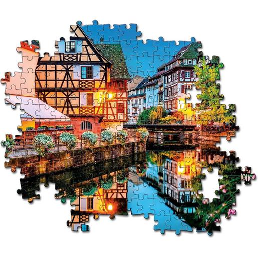 Clementoni - Puzzle de 500 piezas Paisaje antiguo de Estrasburgo ㅤ