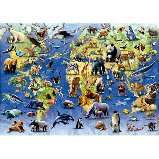 educa borrás - Puzzle Fauna Amenazada 500 Piezas Adultos ㅤ
