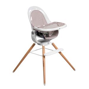 Asalvo Trona de Madera Adriá – Silla Alta PARA con Asiento Giratorio 360º, Bandeja