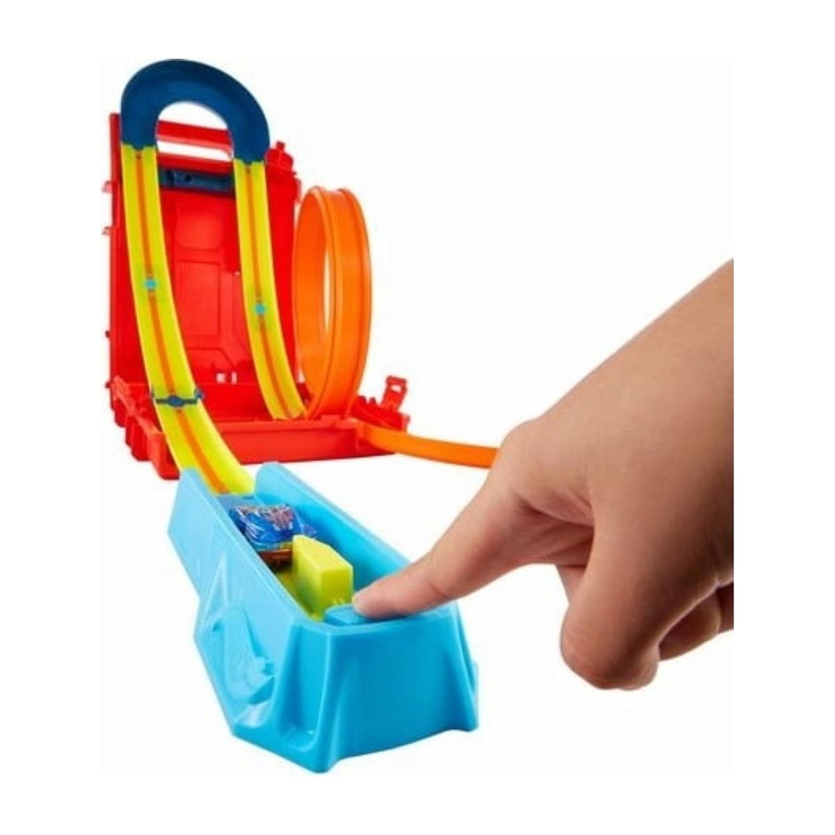 Juguetes para niños de 2 años – 2 en 1 se transforma en pistas de carreras  con lanzador doble para niños de 3 a 5 años de edad, juguetes para niños de