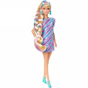 Barbie - Muñeca Totally Hair - Vestido y accesorios estrellas