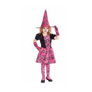Disfraz infantil - Bruja rosa 5-7 años