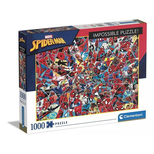 Clementoni - Spider-man - Puzzle Impossible Spiderman 1000 piezas Marvel ㅤ