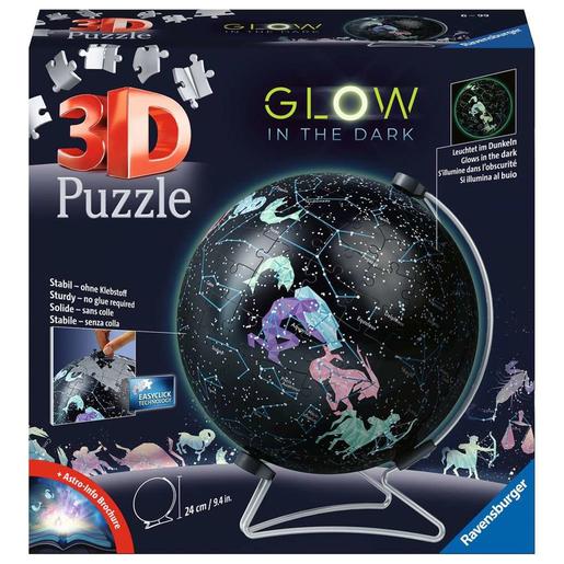 Ravensburger - Puzzle 3D Globo Estrellas Glow in the dark 180 piezas ㅤ