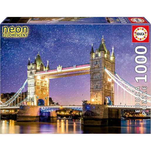 Educa Borras - Puzzle Luminoso Tower Bridge Londres 1000 Piezas ㅤ