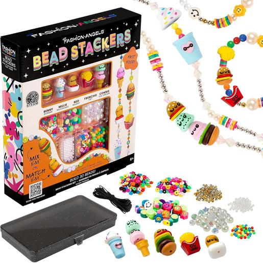 Crayola - Beads Stackers Pegatinas 3D Set De Perlitas Y Fast Food ㅤ