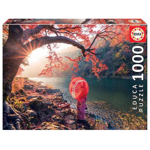 Educa Borrás - Amanecer en el río Katsura, Japón - Puzzle 1000 piezas