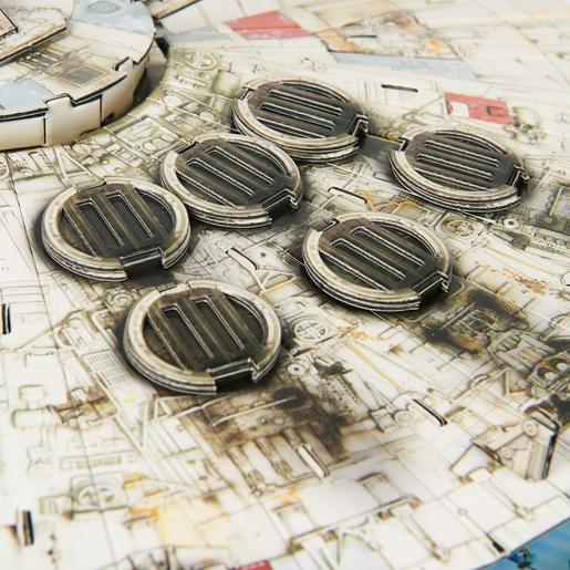 Star Wars - Kit de construcción 3D del Halcón Milenario de Star Wars, 223 piezas para decoración de escritorio ㅤ