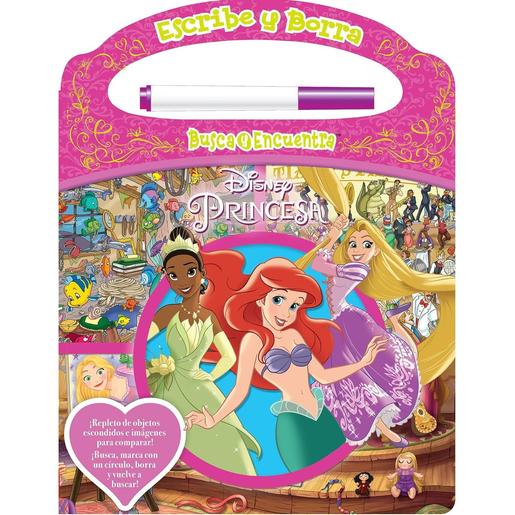 Disney - Escribe y borra Disney Princesas (Tapa dura) ㅤ